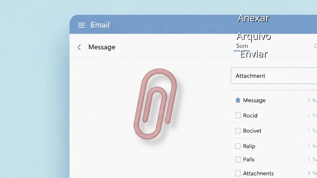Como anexar arquivos em e-mails em Português