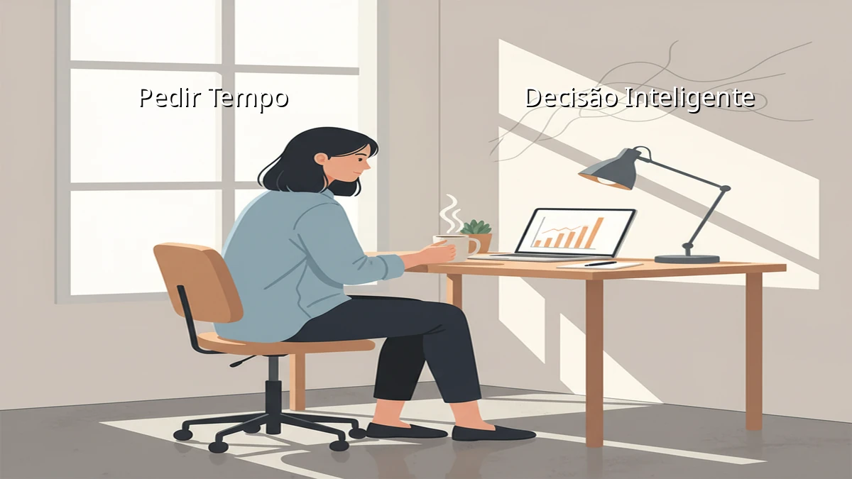 Peça tempo para decidir em português