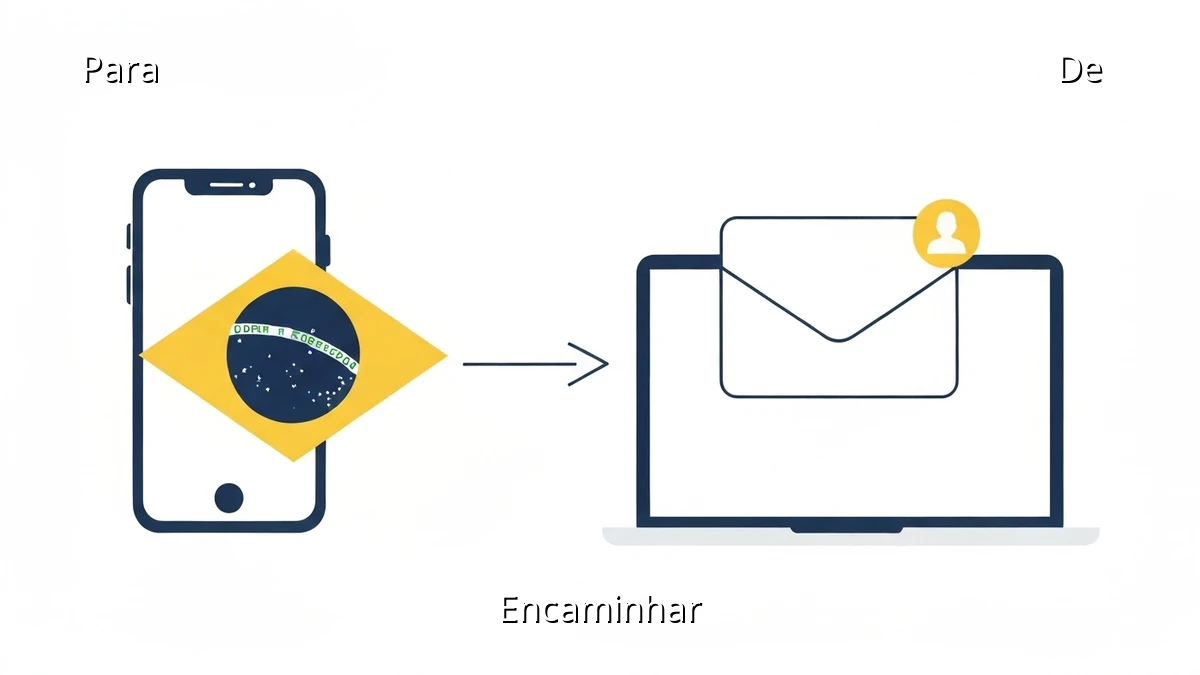 Como encaminhar um e-mail em Português